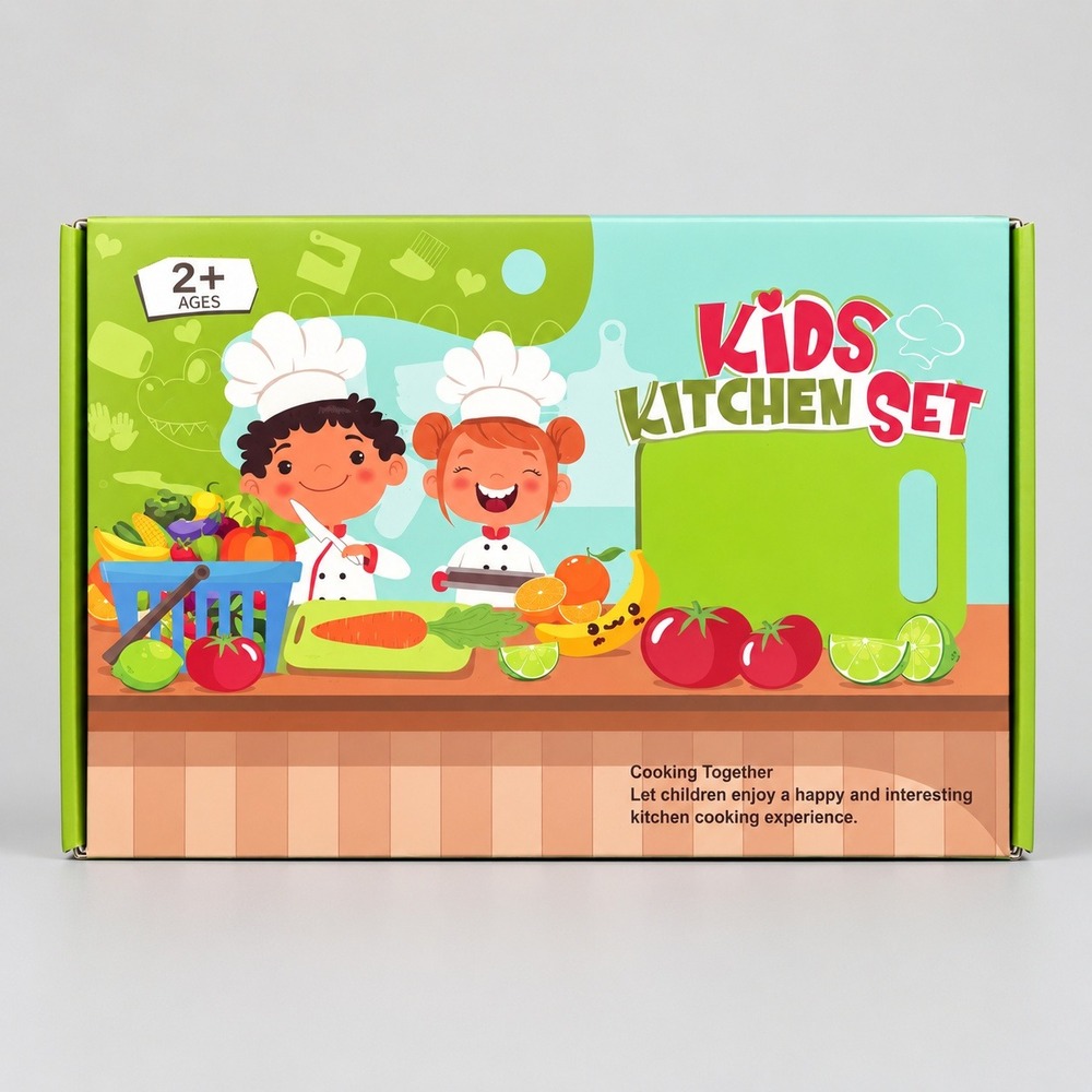 Suhtcuptx Kids Kitchen Set 28 Piece Toddler Cooking Pretend Play Toy 28pcs-ErTMD